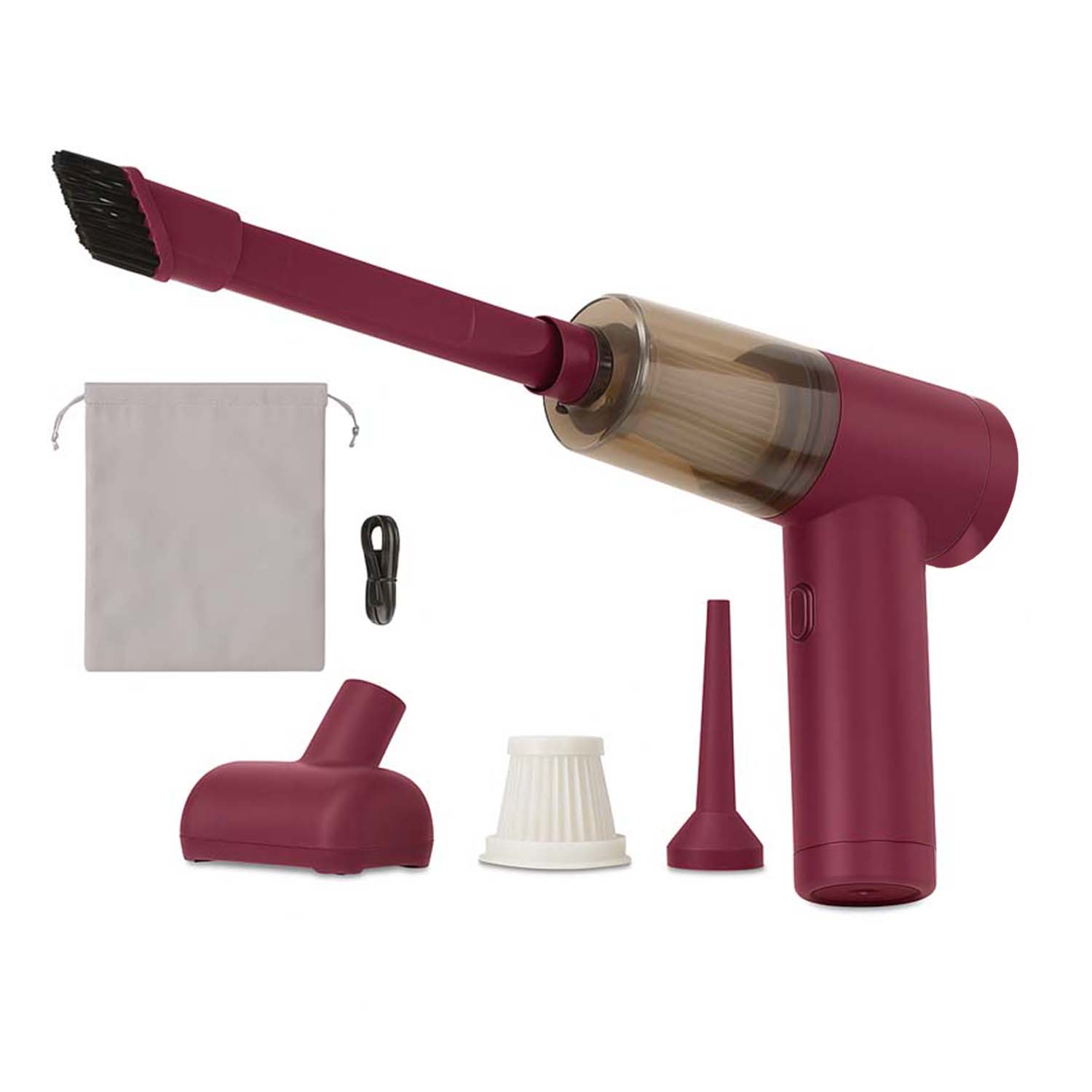 AIRWOO Folding 2-in-1 vacuum and blower in Maroon