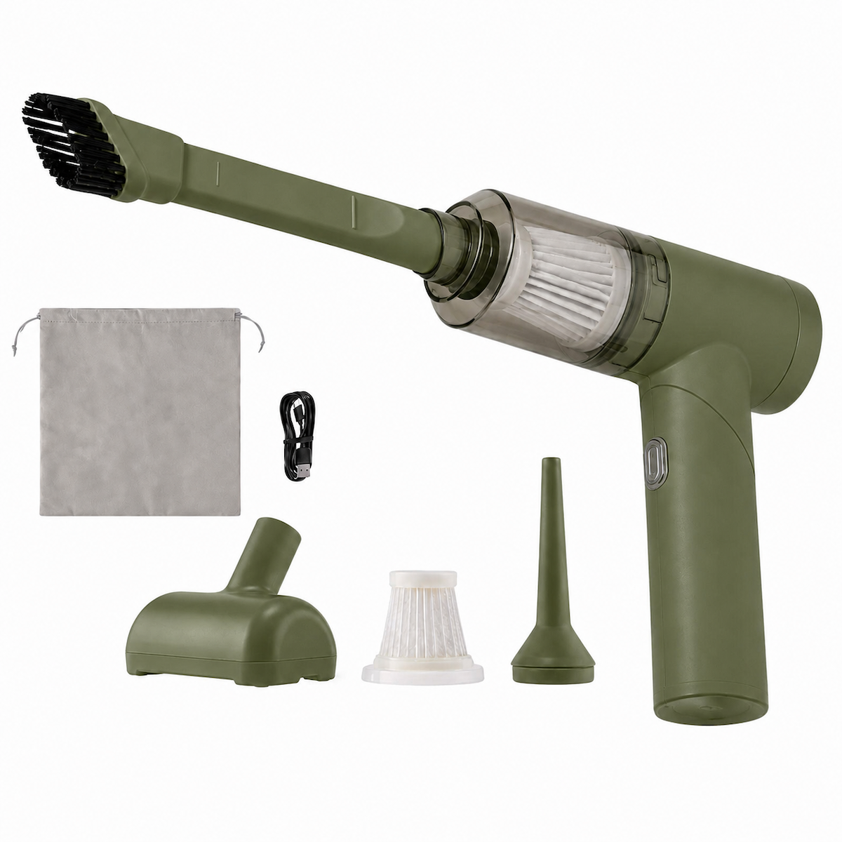 AIRWOO Folding 2-in-1 vacuum and blower in Army Green